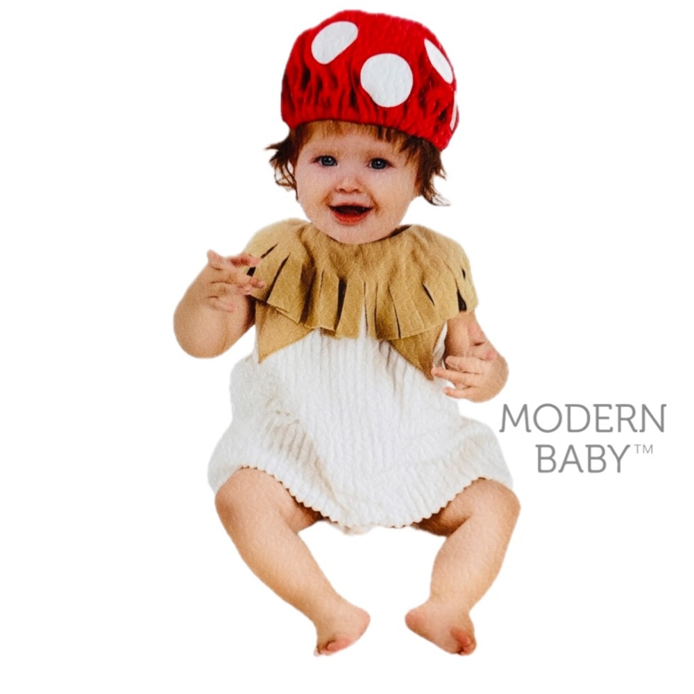 MODERN BABY Mushroom Costume Infant Size 12 Months - Picture 1 of 4